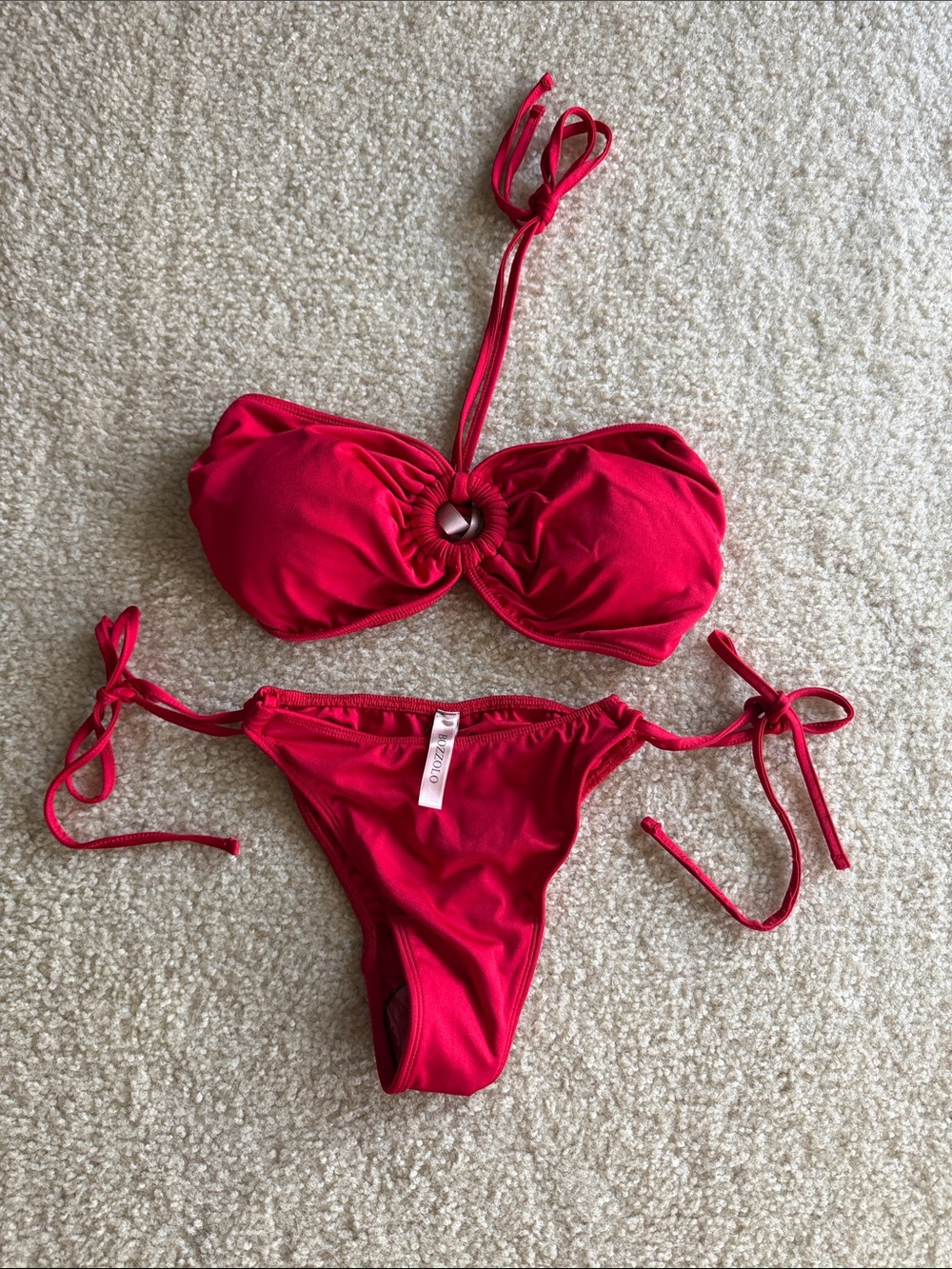 New BOZZOLO Red Two Piece Bikini